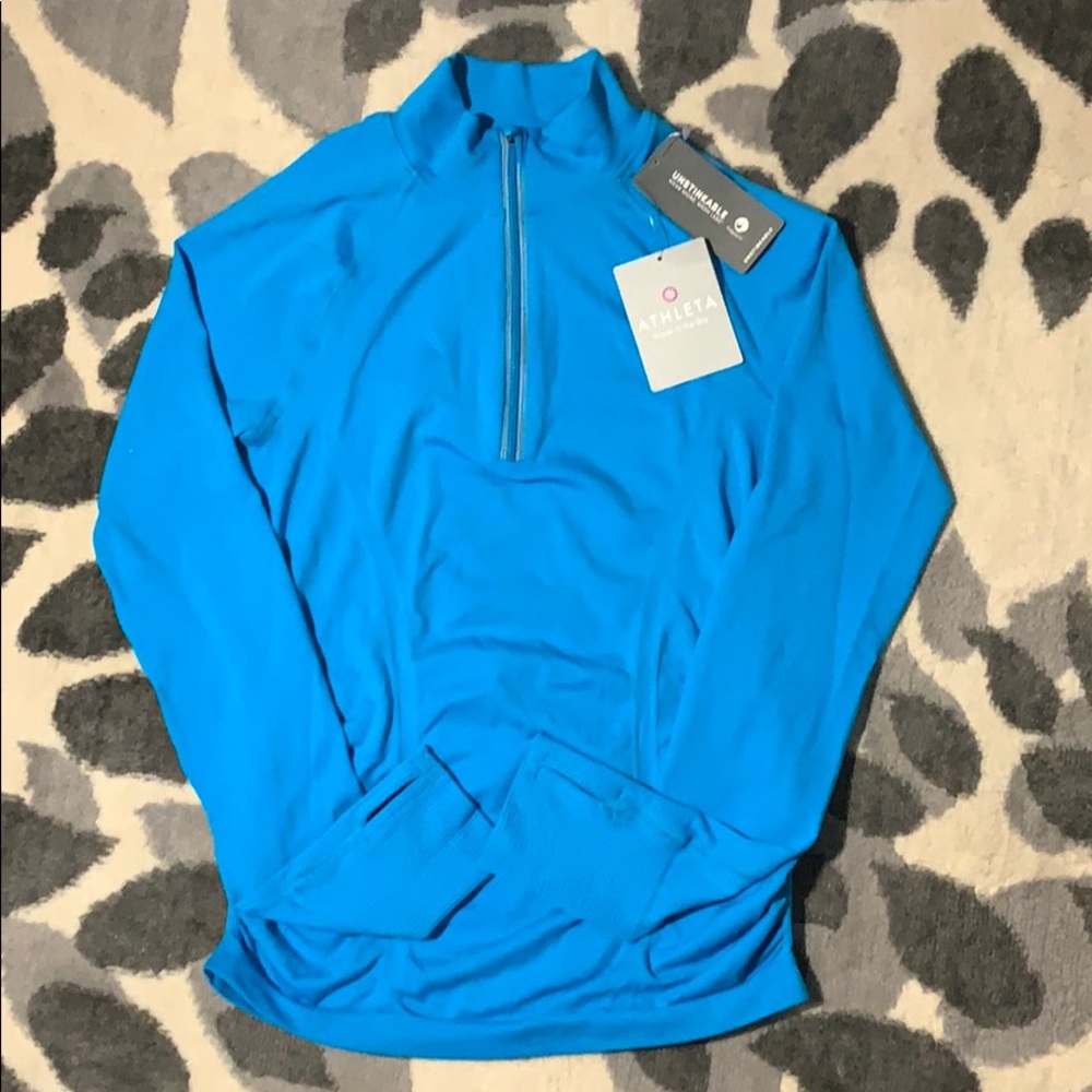 NWT Athleta Quarter Zip Athletic Top